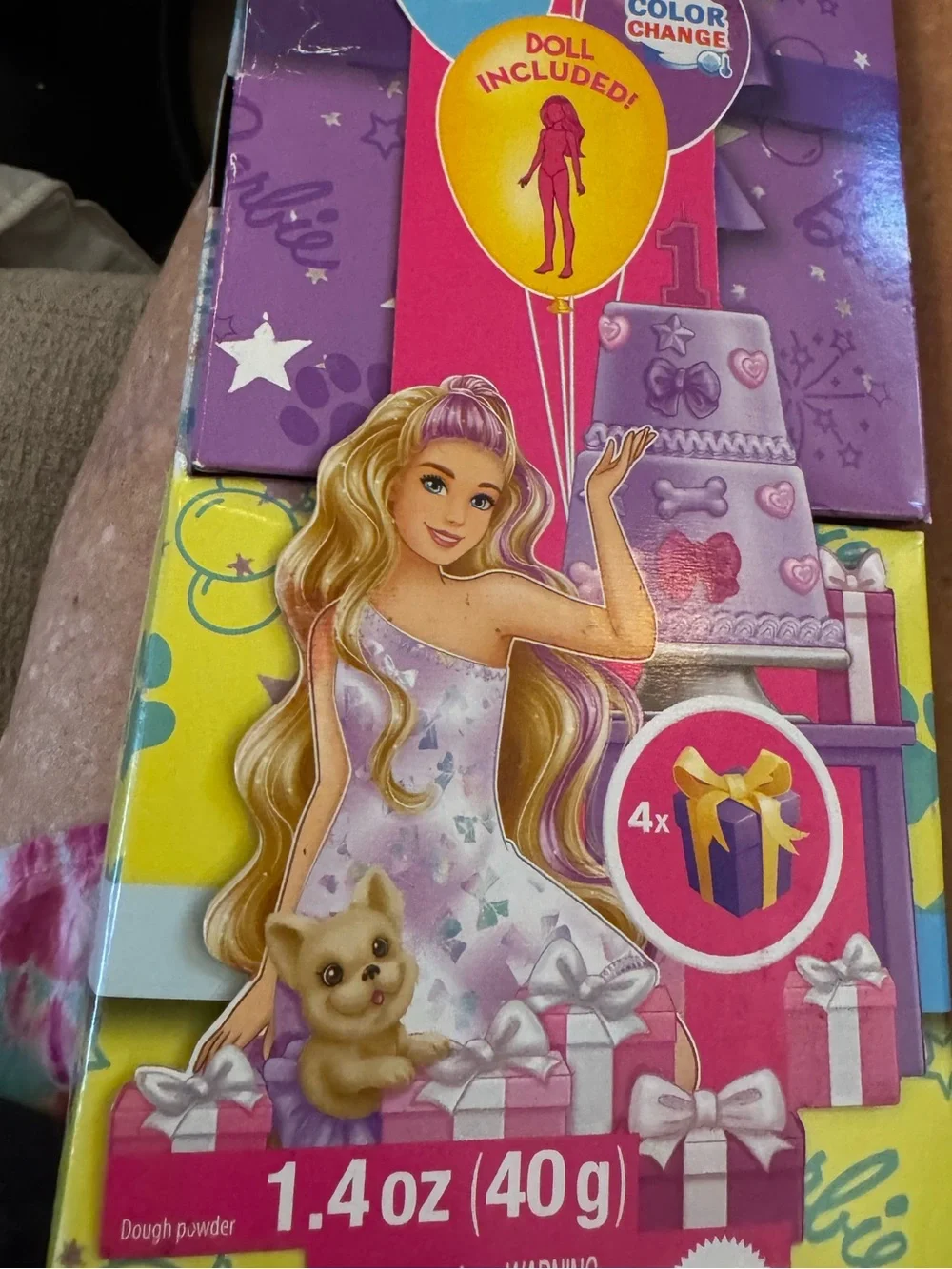 Barbie Party Unboxed Color Change Playset - Pink, Purple, Yellow